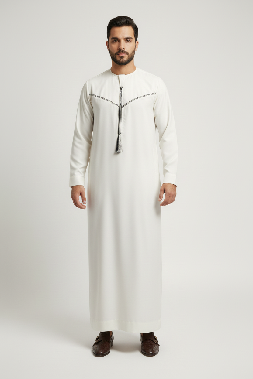 Emirati Cream Thobe - Classic Edition