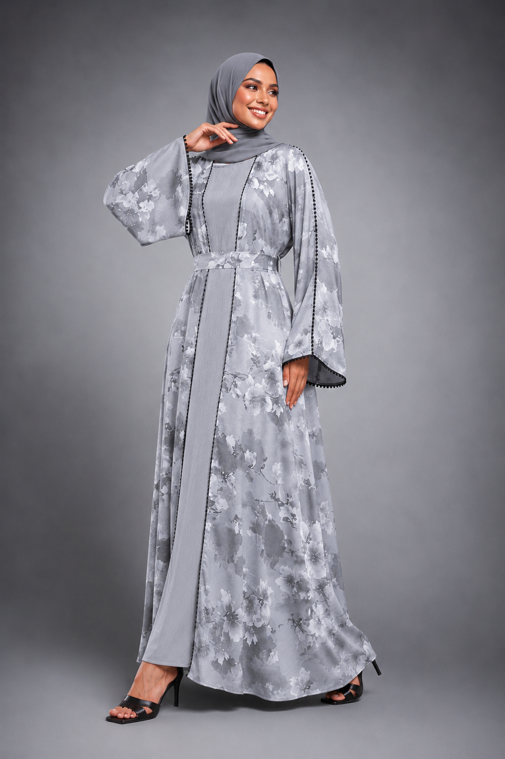 The Frosted Garden Abaya e