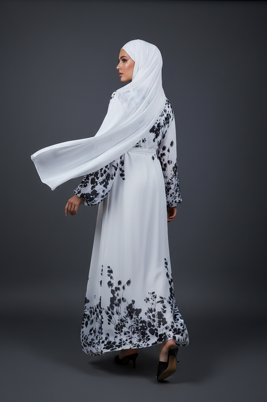 The Ink Blossom Abaya