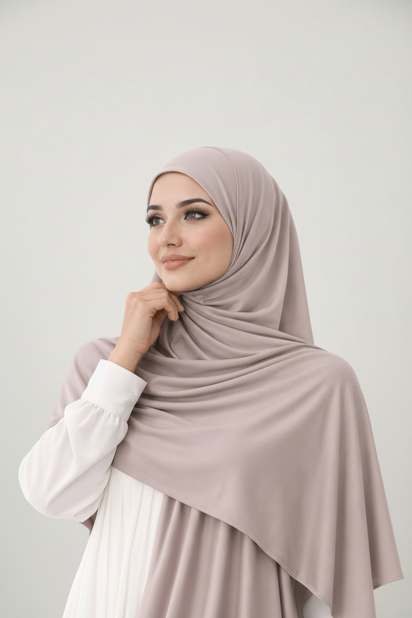 Liquid Jersey Hijab - Sand