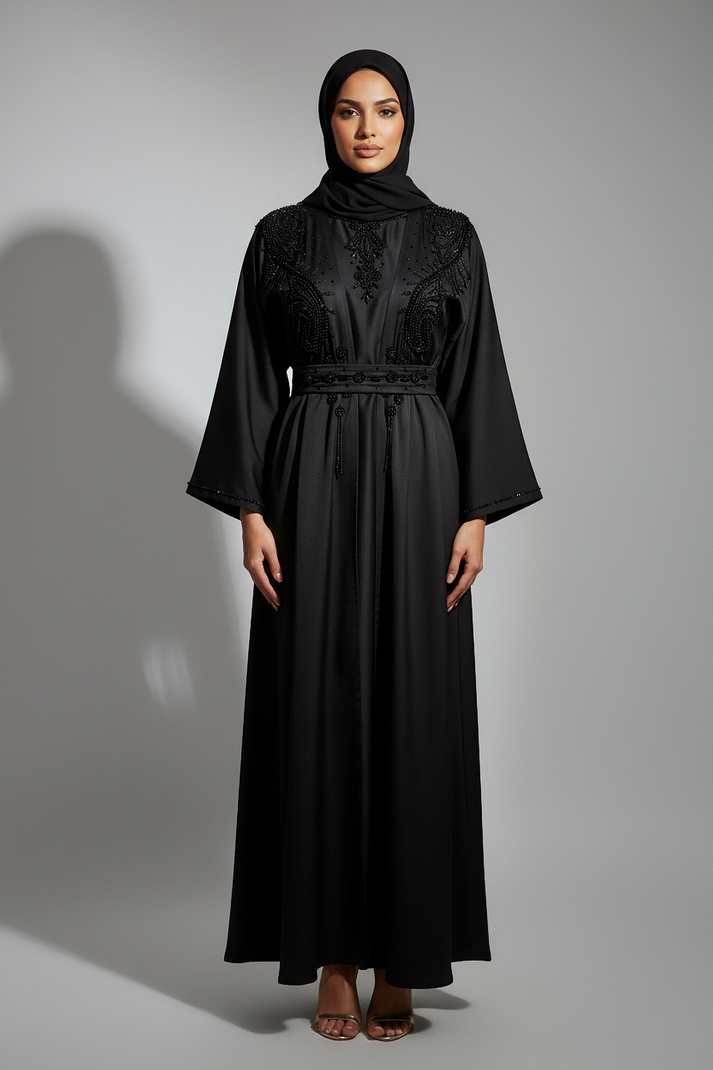 The Black Orchid Abaya