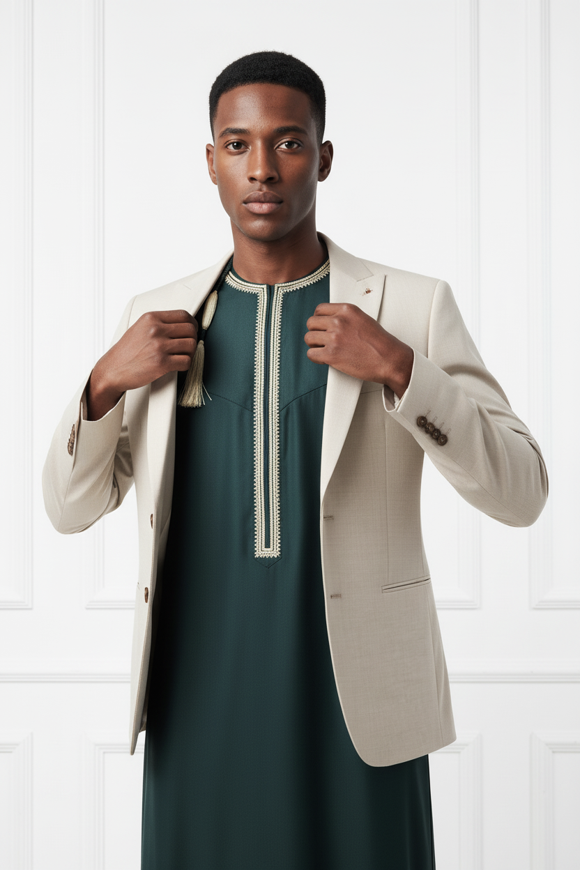 Emerald Green Elegance Thobe