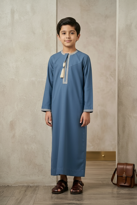Steel Blue Thobe