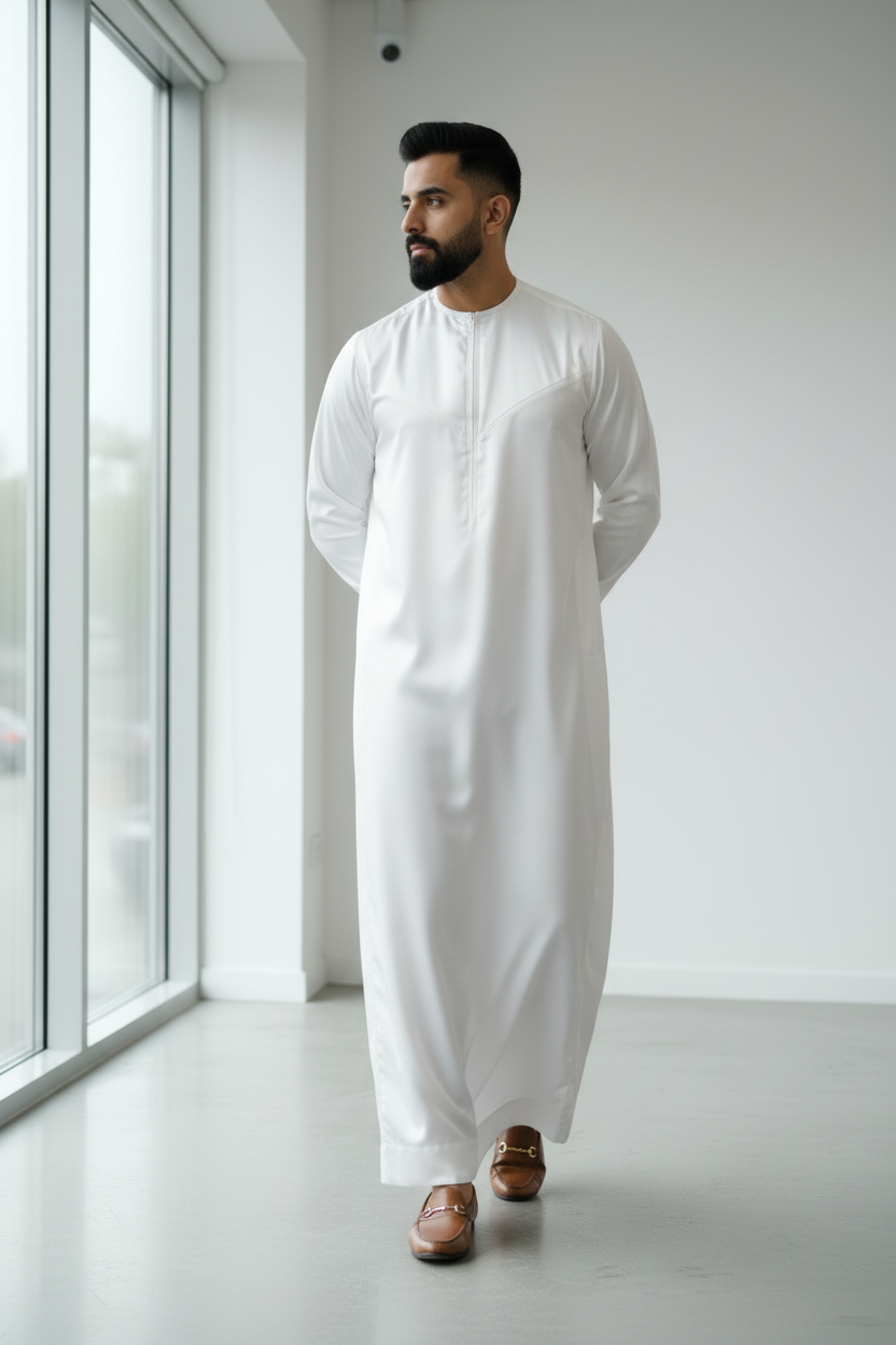 White Emirati Thobe