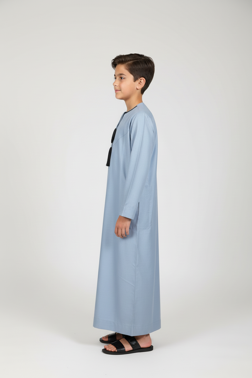 Boys Emirati Light Blue Thobe