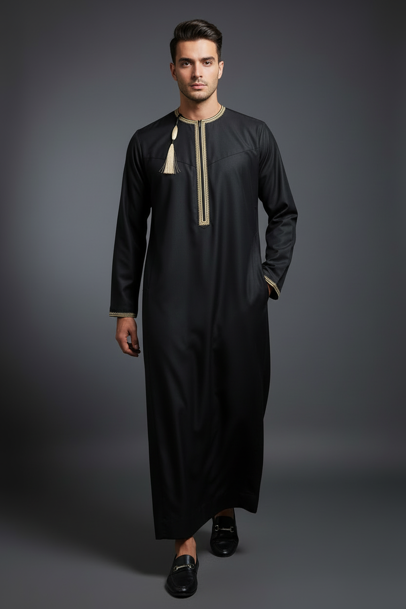 Black Elegance Thobe