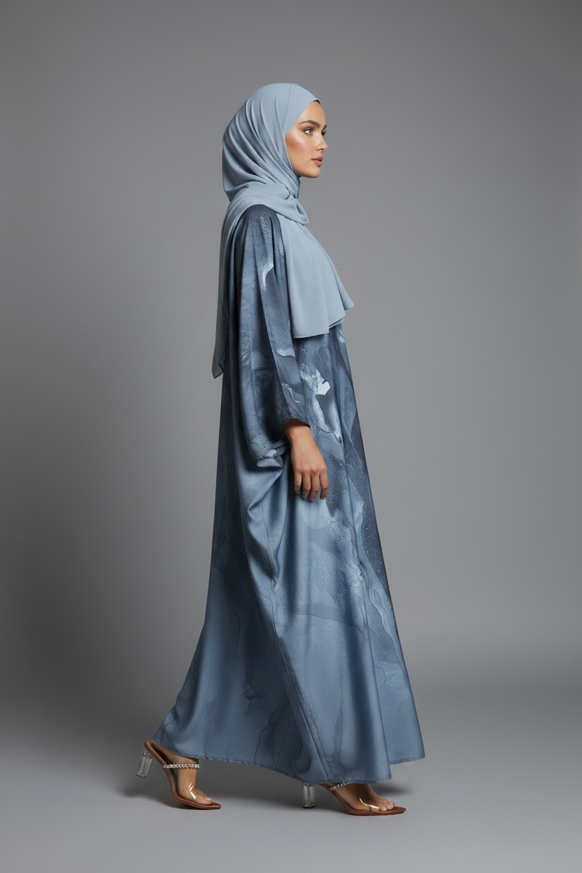 The Coastal Canvas Abaya