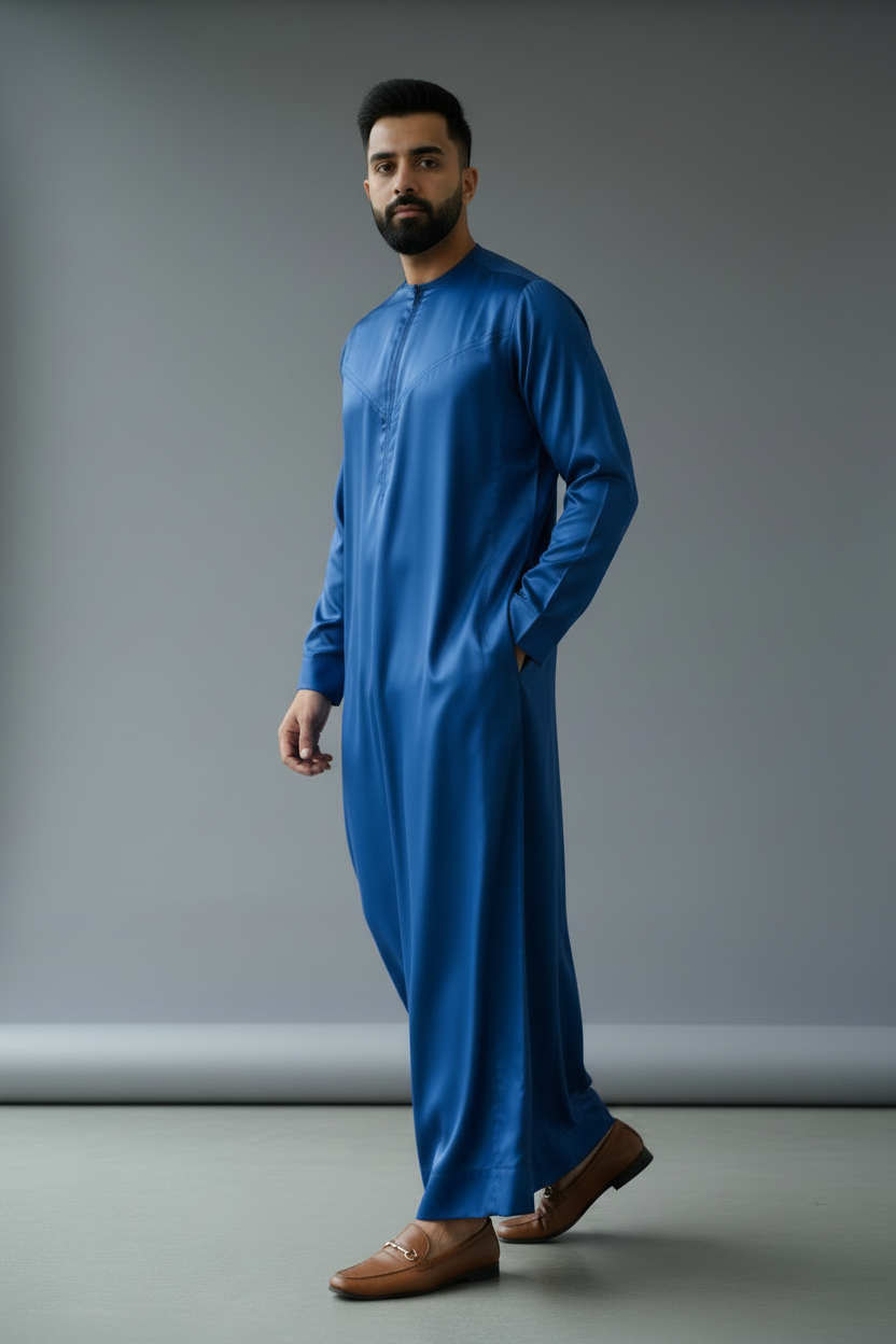 Royal Blue Emirati Thobe