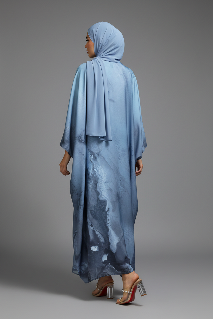 The Coastal Canvas Abaya