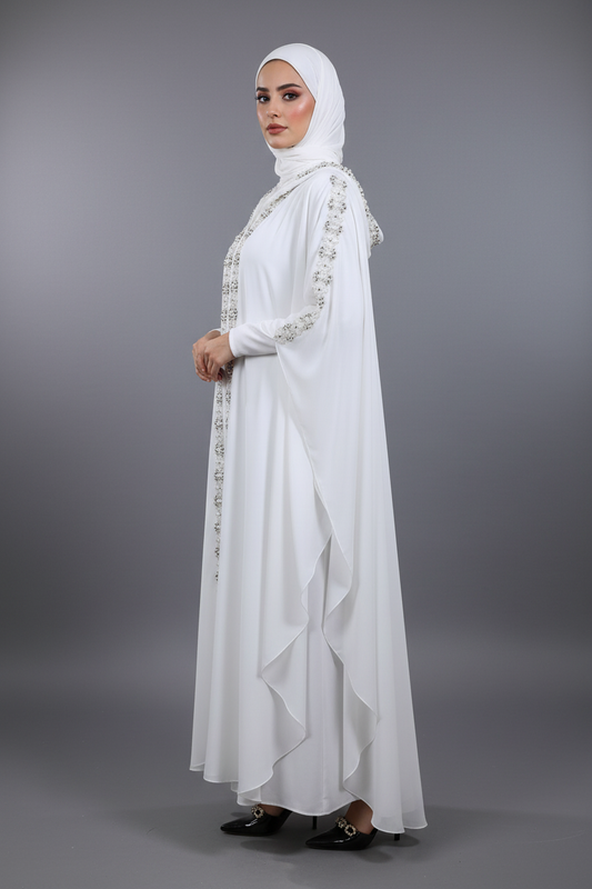Pearl Embellished Luxury Abaya