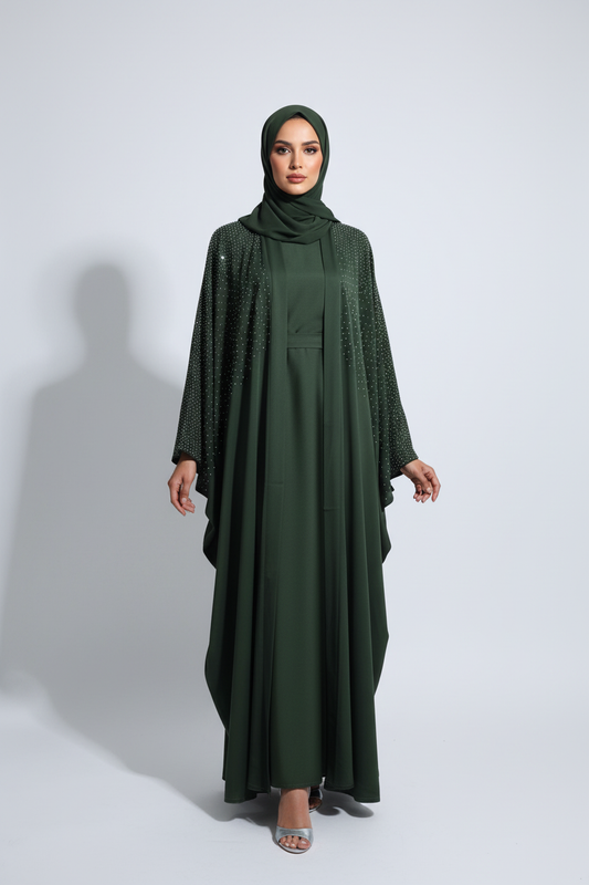 Celestial Green Abaya