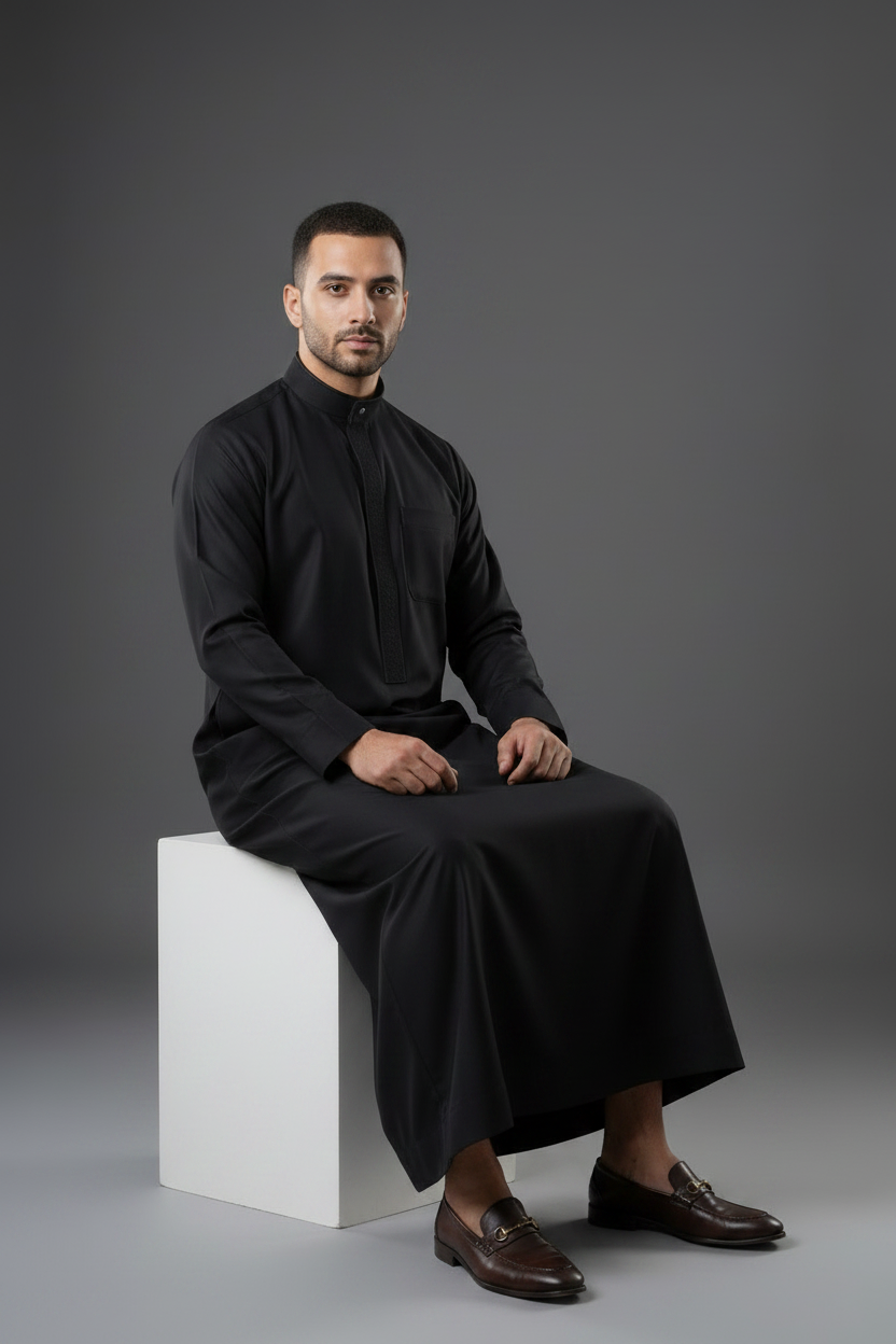 The Noble Thobe in Black3