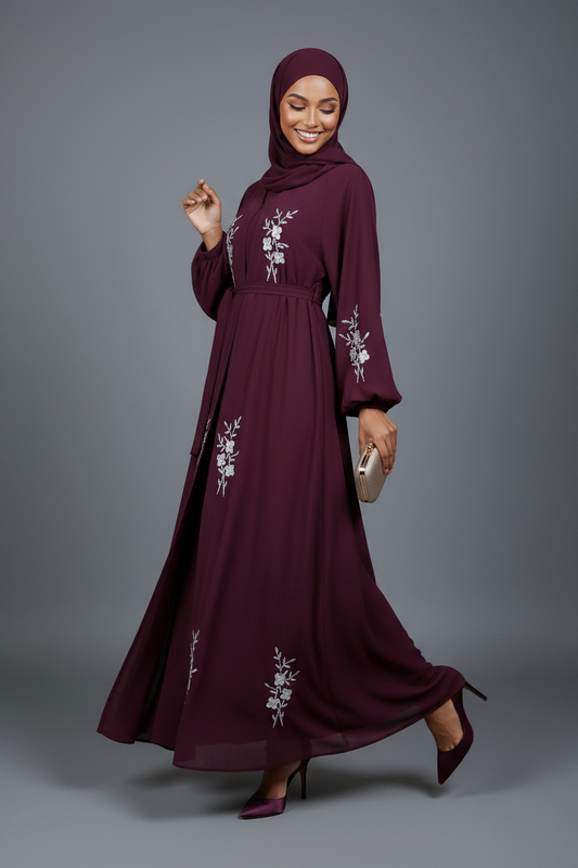 The Plum Blossom Abaya