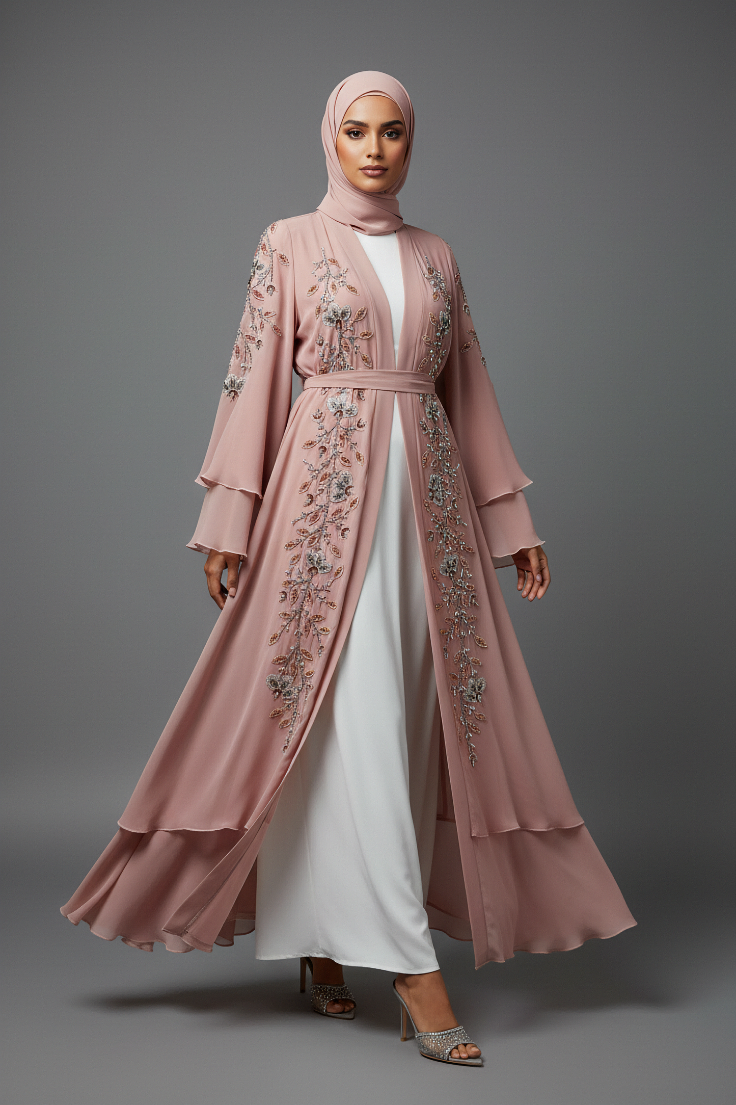 The Crystal Bloom Abaya
