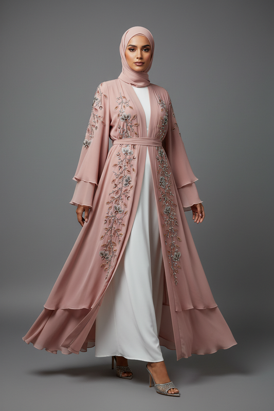 The Crystal Bloom Abaya