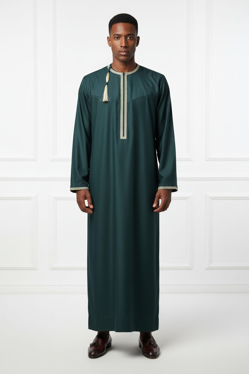Emerald Green Elegance Thobe