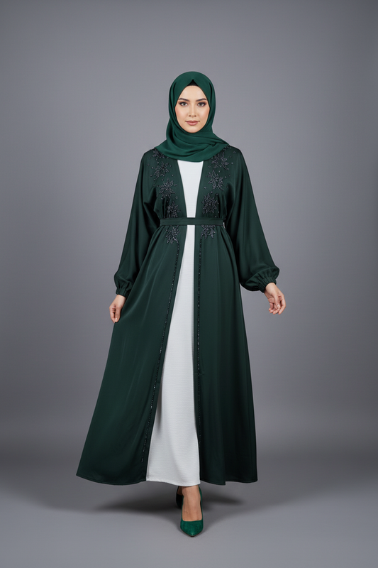 Verdant Elegance Abaya