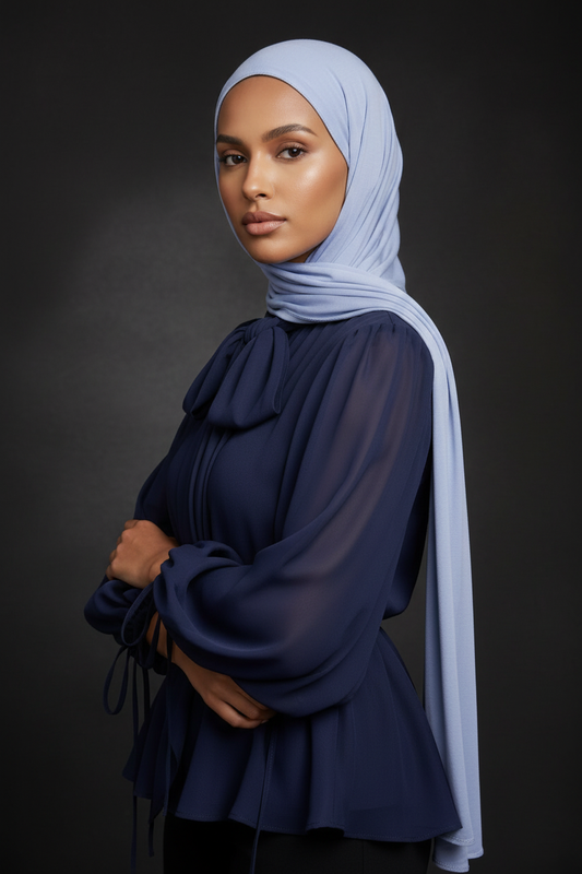Emirati Jersey Hijab - Periwinkle