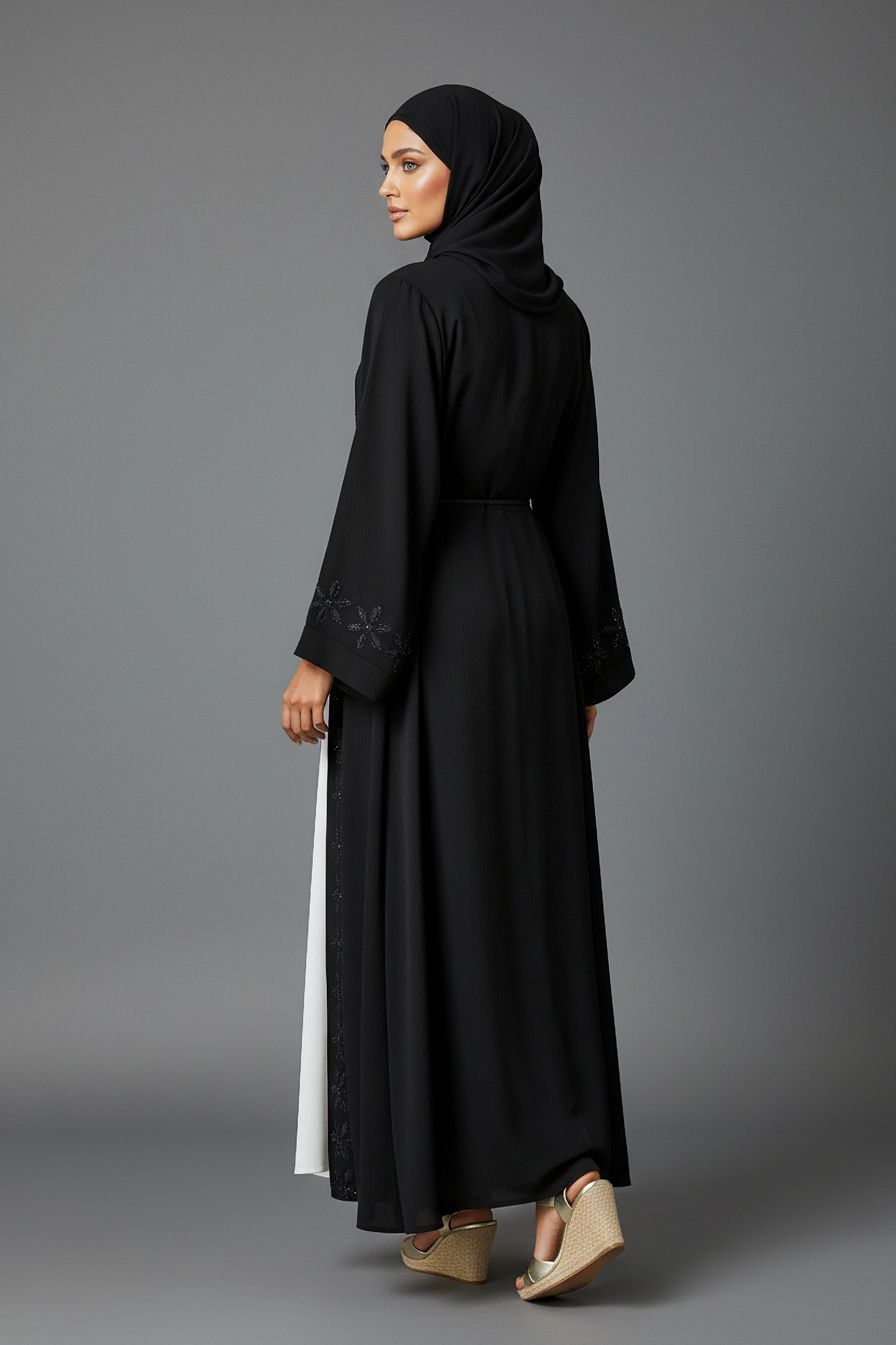 The Noir Jasmine Abaya
