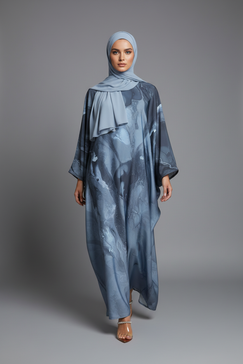 The Coastal Canvas Abaya
