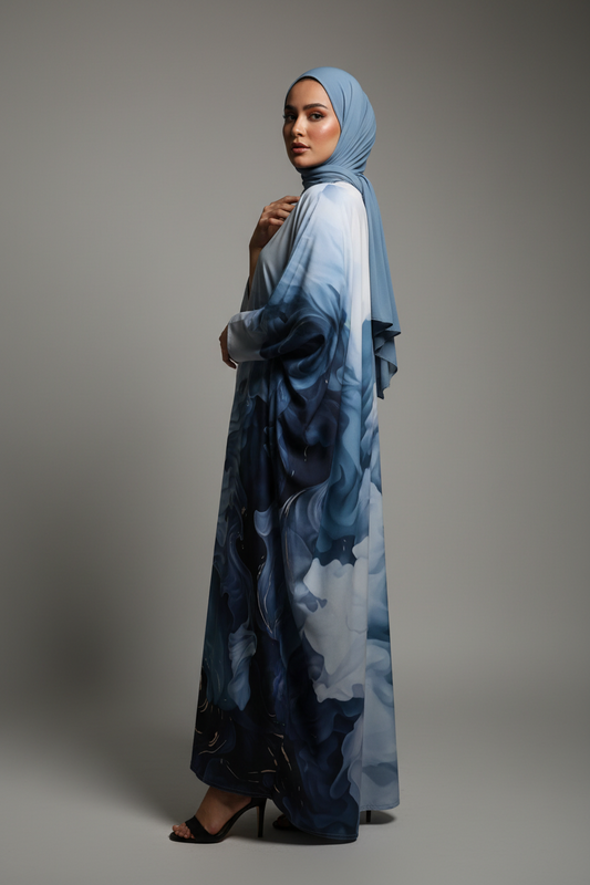 watercolour abaya