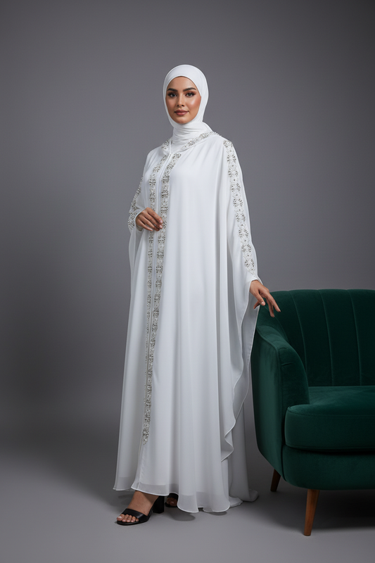 Pearl Embellished Luxury Abaya