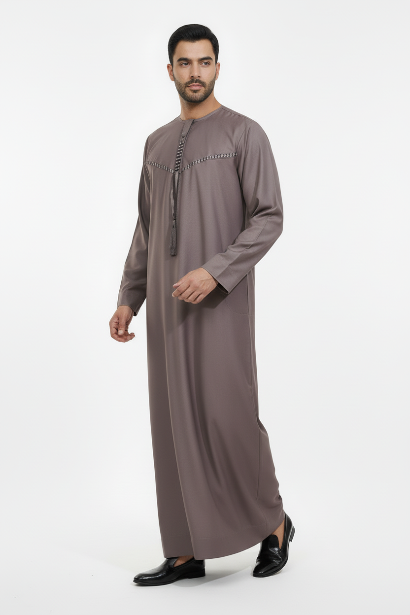 Emirati Desert Taupe Thobe - Classic Edition
