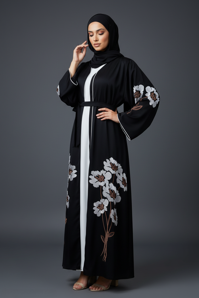 عباية الداليا السوداء