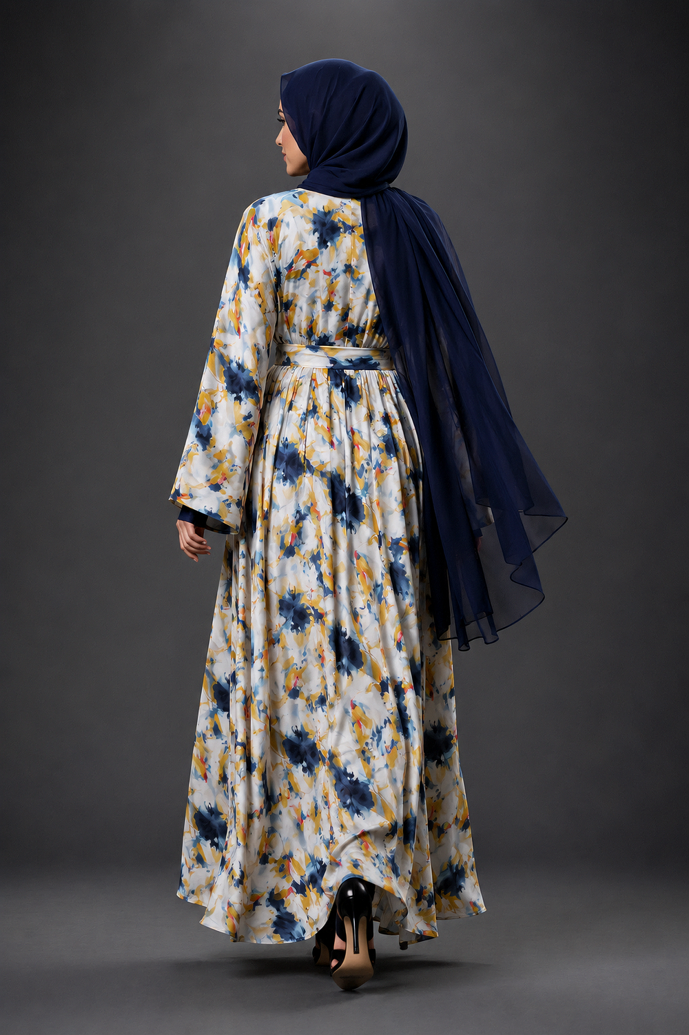 The Brushstroke Abaya - back