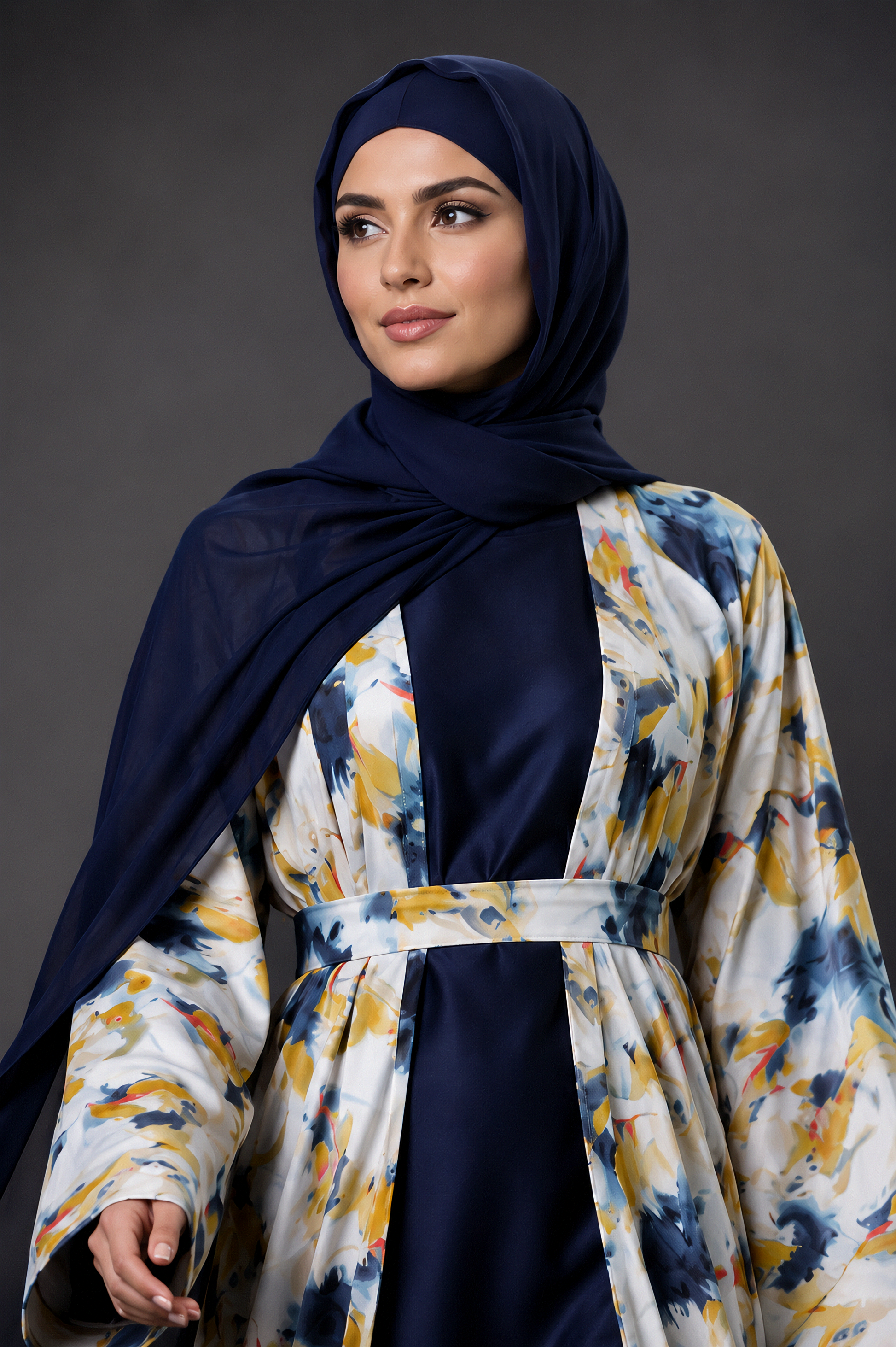 The Brushstroke Abaya ee