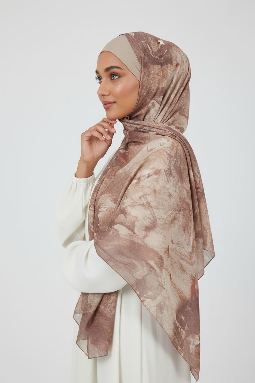 Amina - Marble Hijab Pose 1