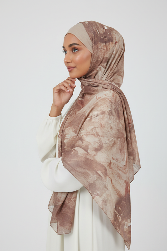 Amina - Marble Hijab Pose 1
