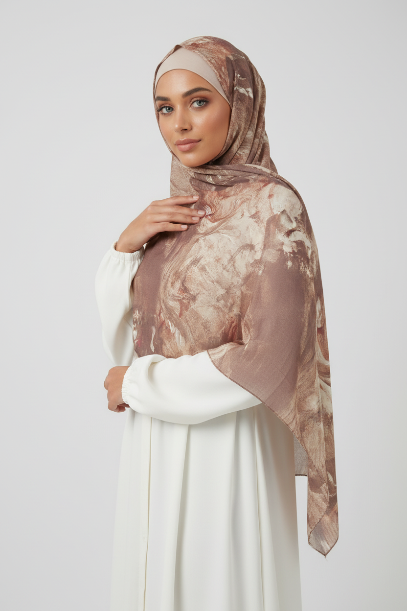 Amina - Marble Hijab Pose 2