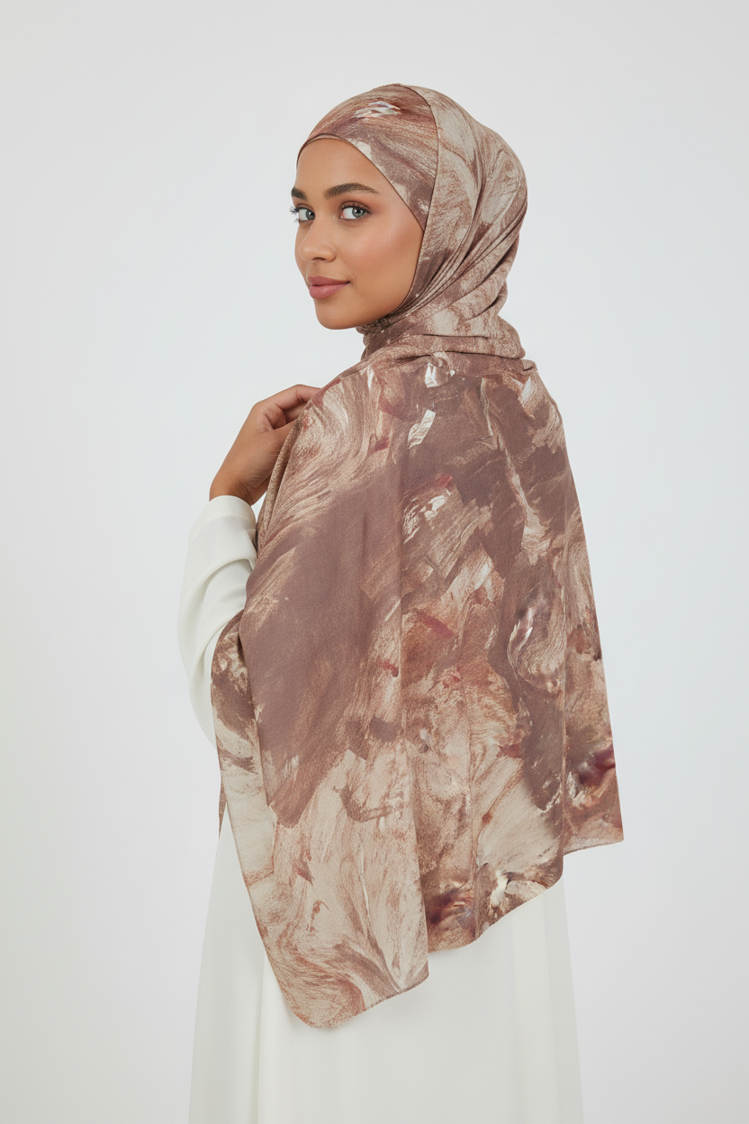 Amina - Marble Hijab Pose 4