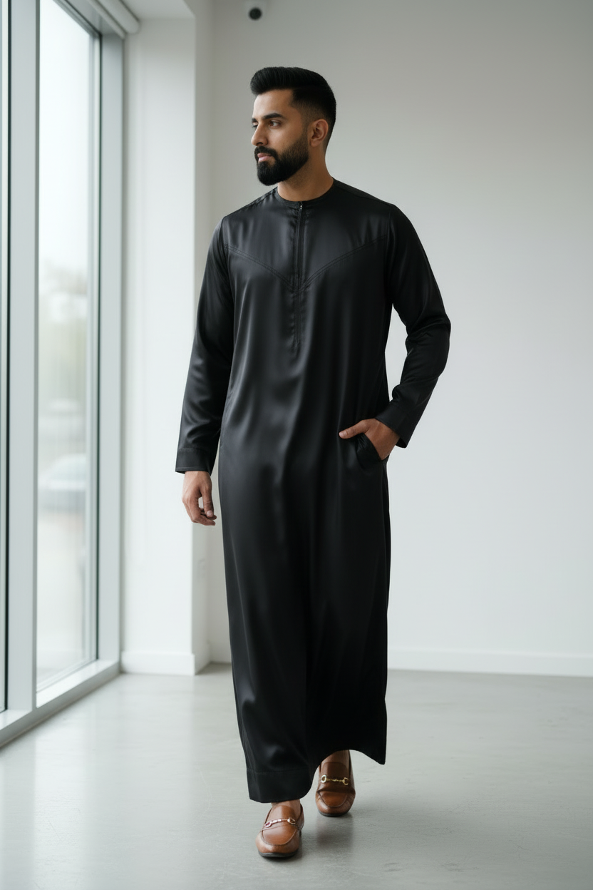 Black Emirati Thobe