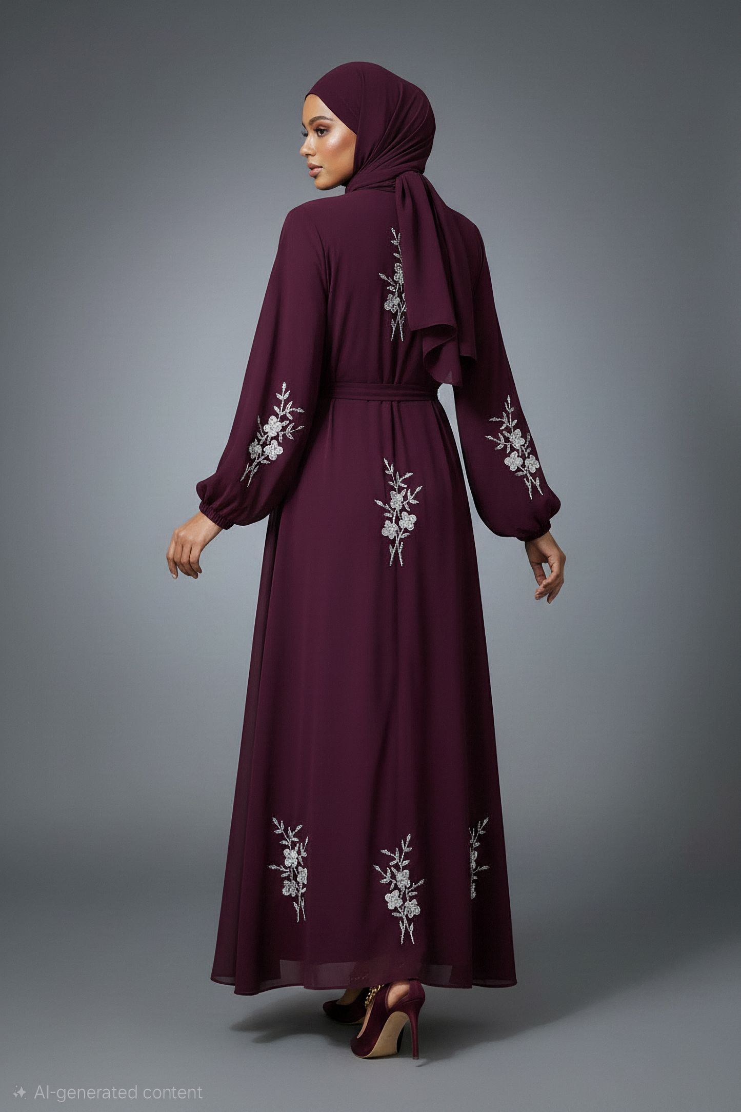 The Plum Blossom Abaya