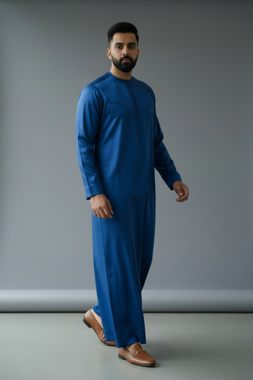 Royal Blue Emirati Thobe