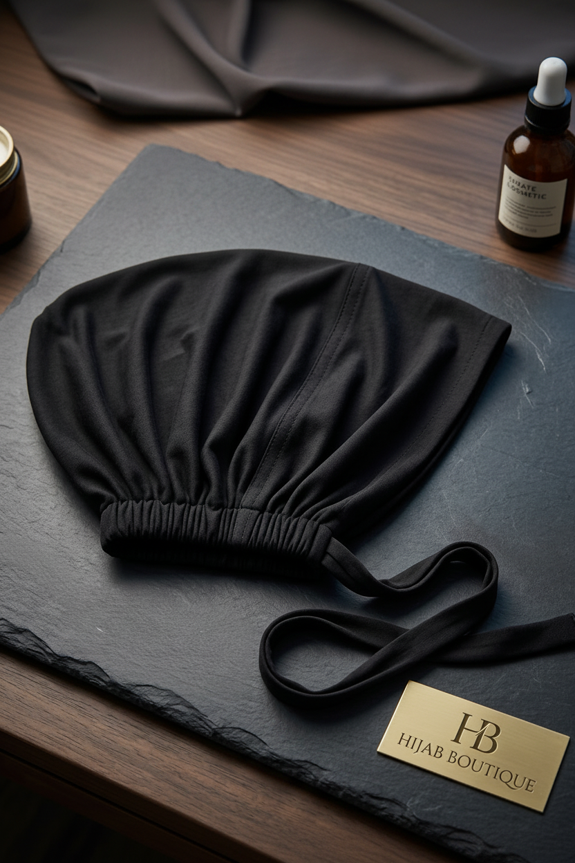 Black Emirati Jersey Undercap Flat Lay
