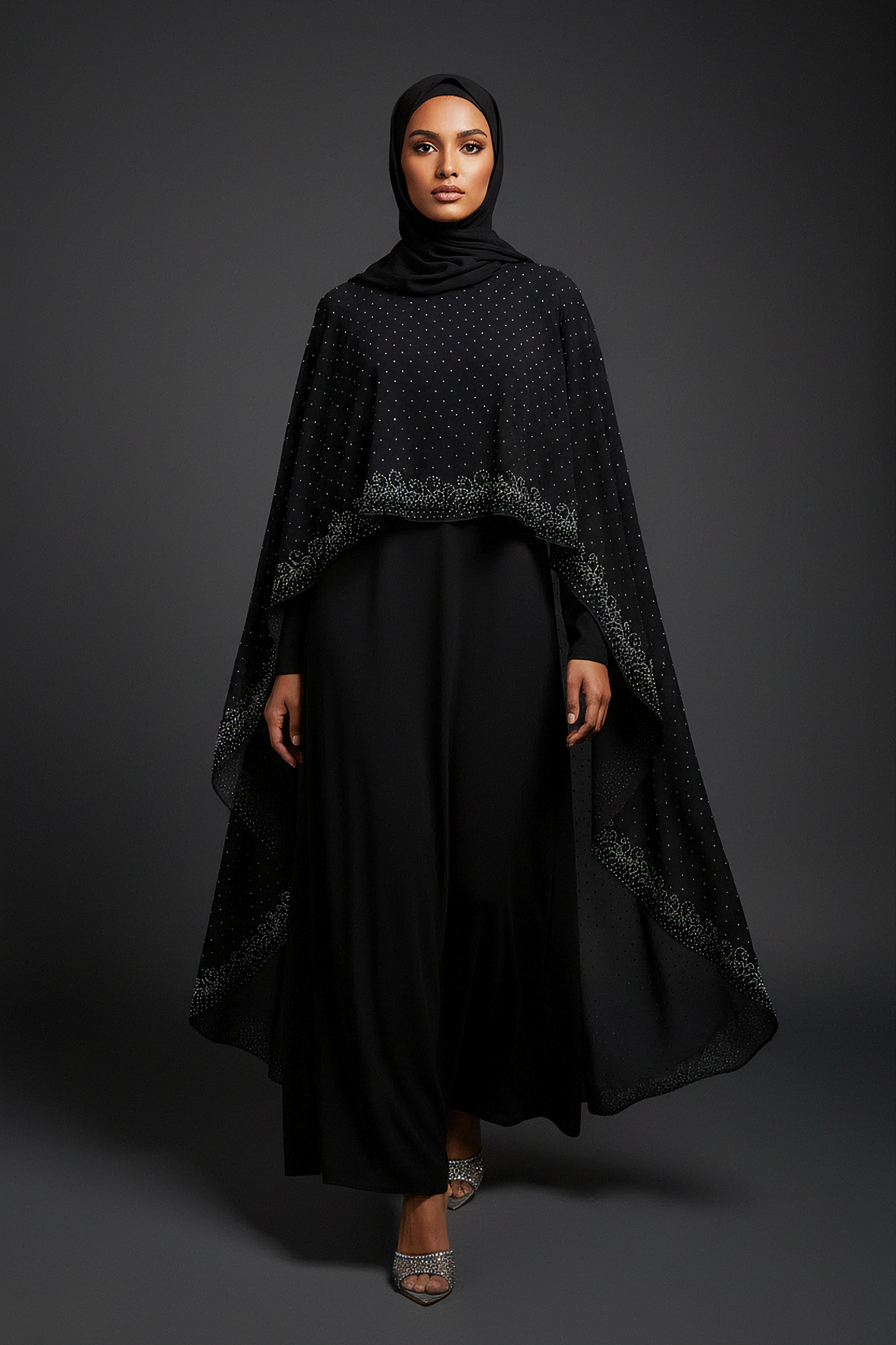Black Signature Cape Abaya