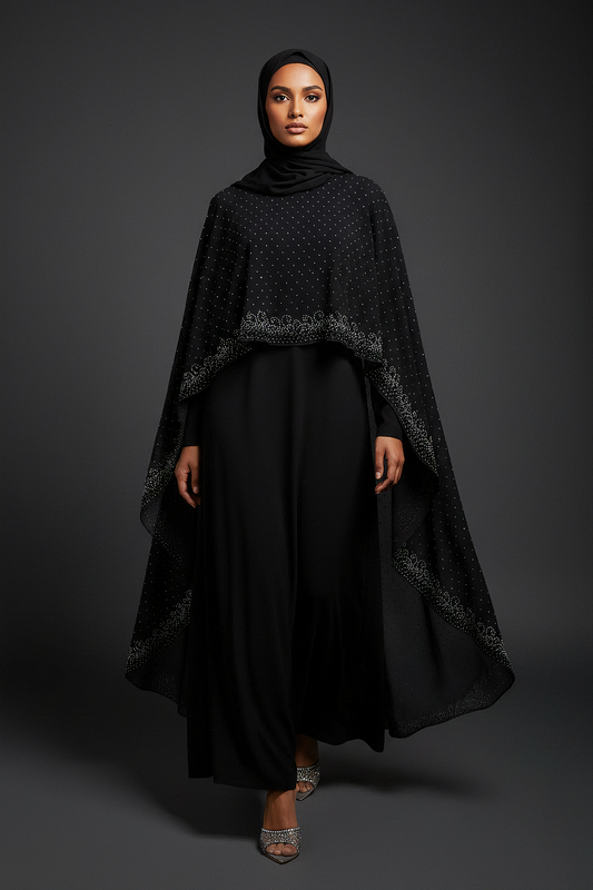 Black Signature Cape Abaya
