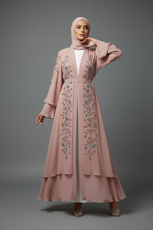The Crystal Bloom Abaya