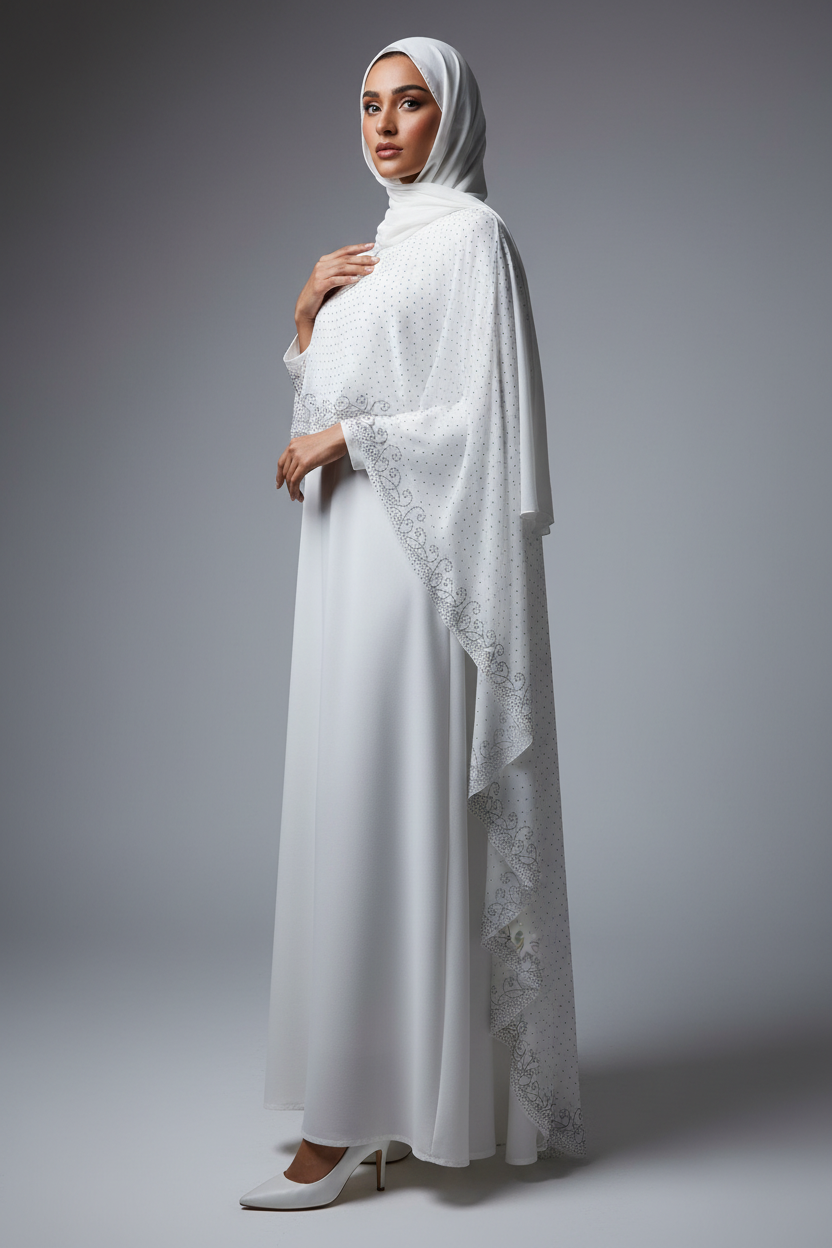 The Pearl Signature Cape Abaya