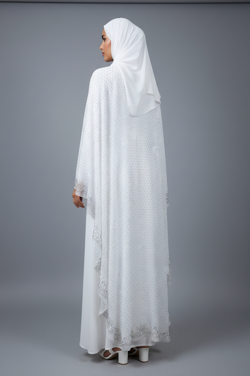 The Pearl Signature Cape Abaya