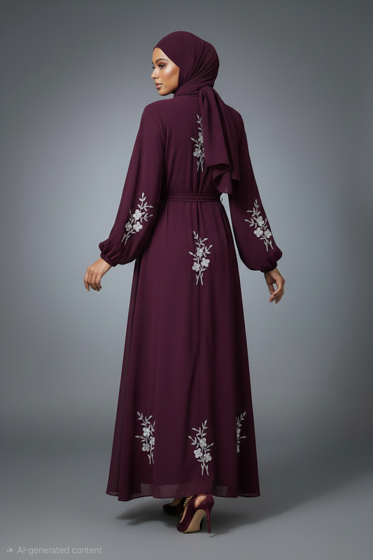 The Plum Blossom Abaya