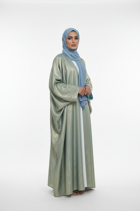 Luminous Sage Abaya