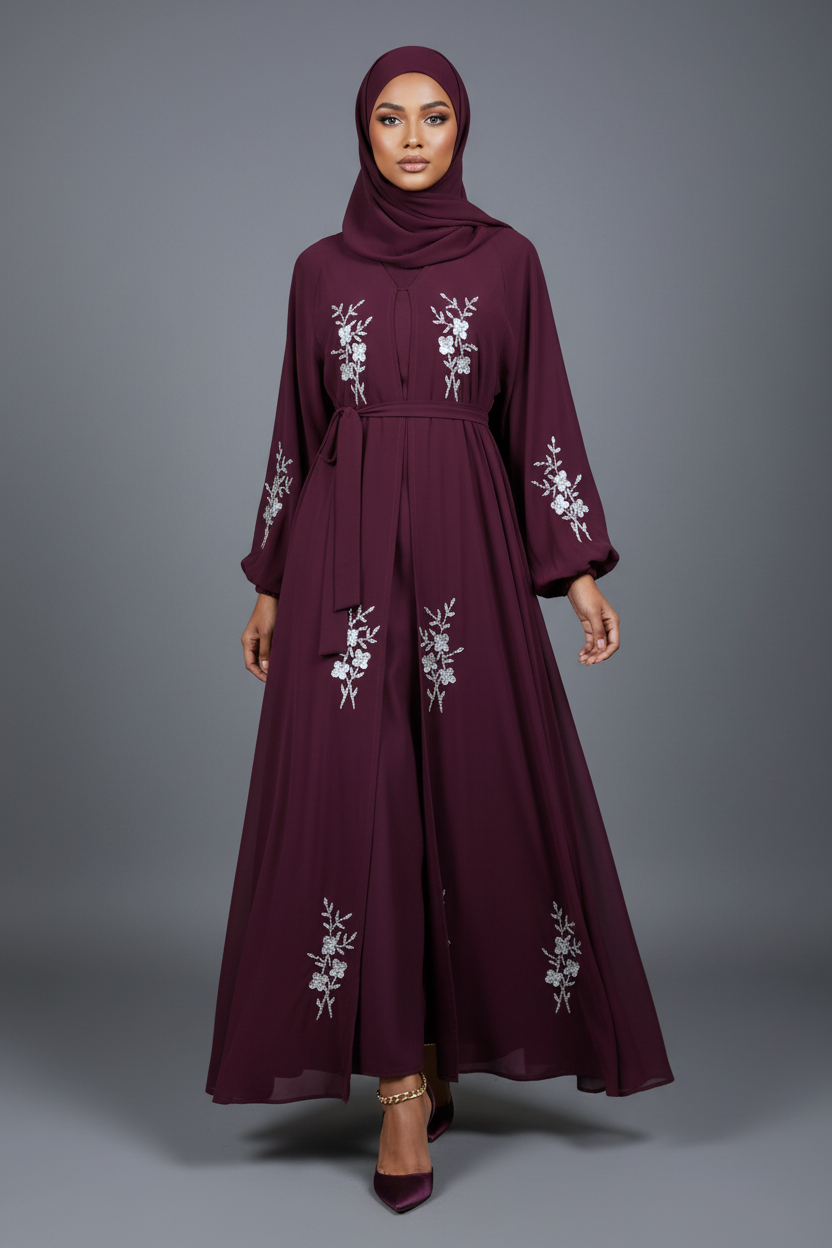 The Plum Blossom Abaya