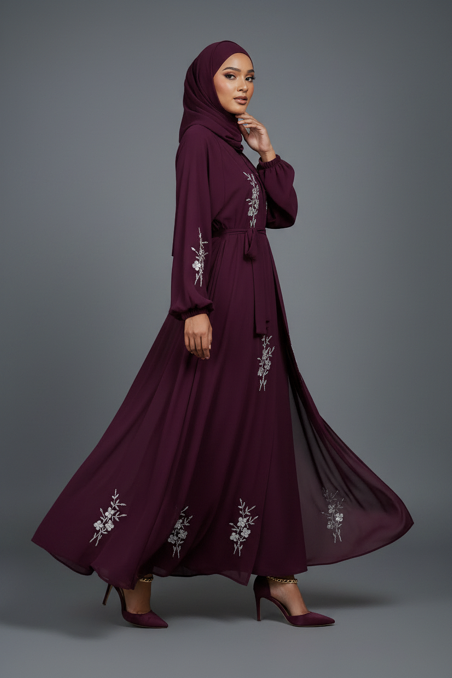 The Plum Blossom Abaya