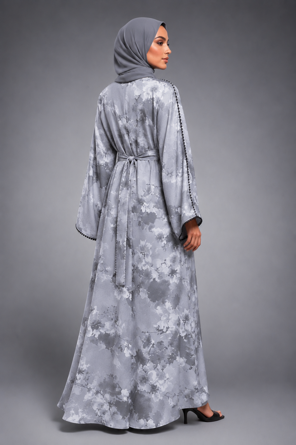 The Frosted Garden Abaya - front view