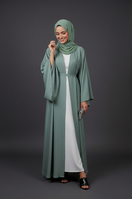 The Kyoto Abaya in Celadon