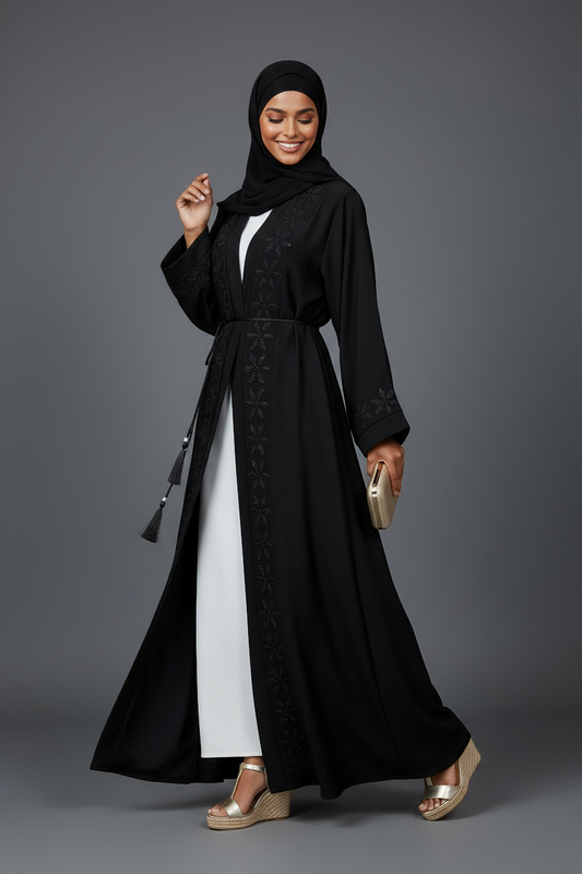 The Noir Jasmine Abaya